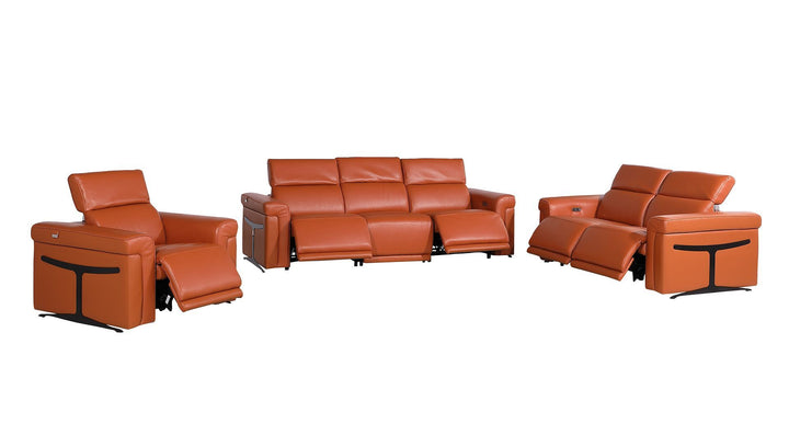1126 - 6-Piece Modular Power Reclining Sofa, Loveseat &amp; Chair Set In With 5 Power Recliners &amp; Power Headrests