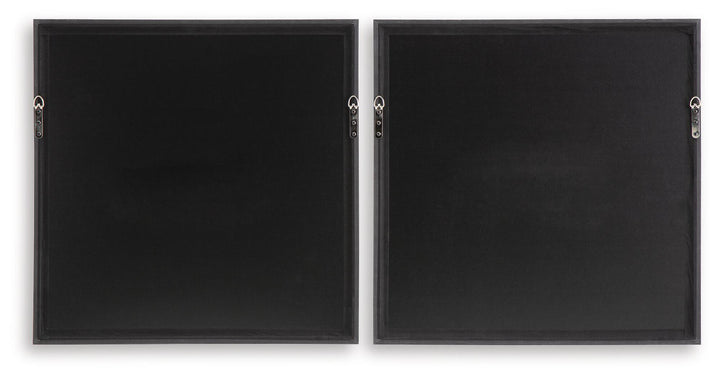Dirkgrove - Wall Art Set (Set of 2) - Black / White / Brown