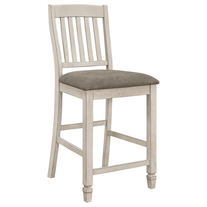 Sarasota - Wood Counter Chair (Set of 2) - Rustic Cream