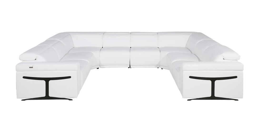 1126 - 8-Piece U-Shaped Sectional Sofa In With 4 Power Recliners &amp; Power Headrests