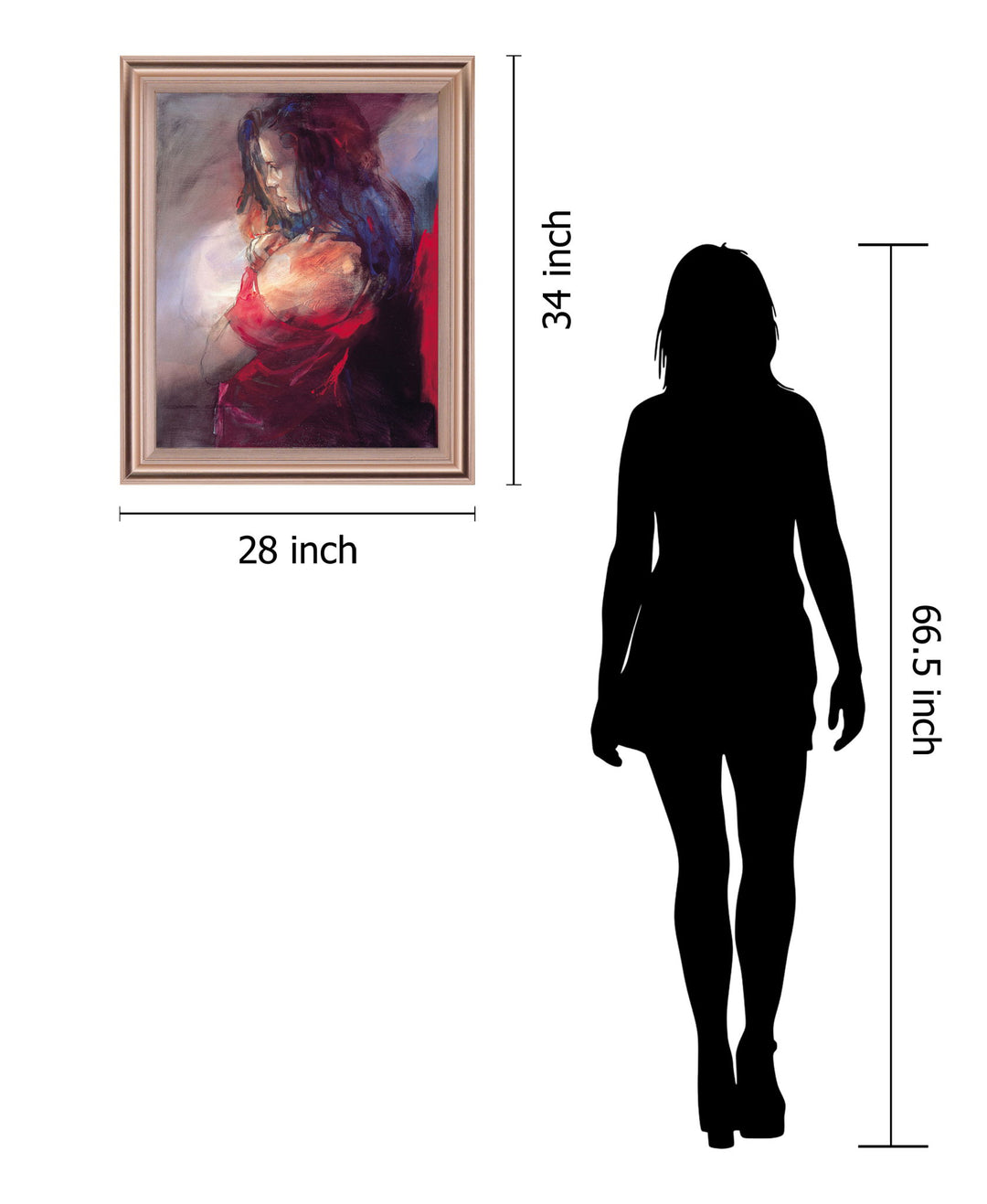 Ember Muse - 28" x 34" Framed Wall Art