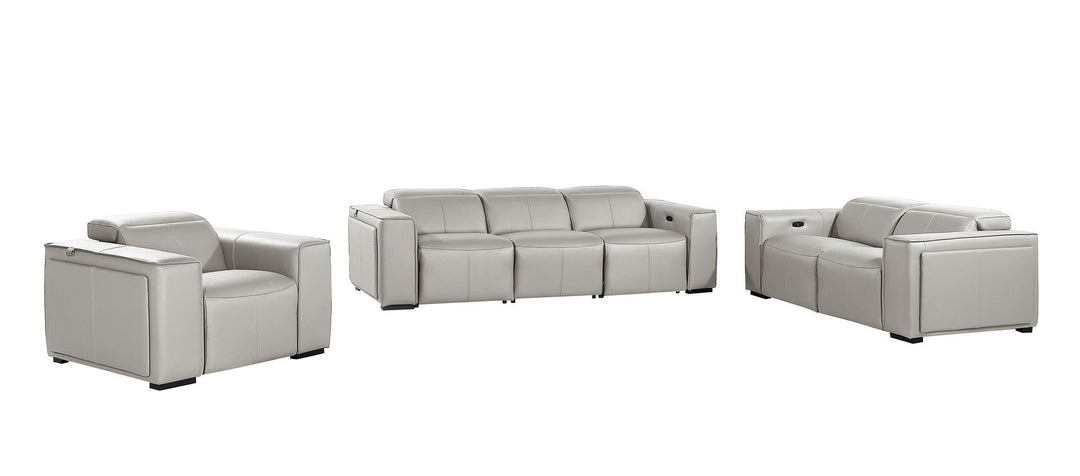 1224 - 6-Piece Modular Power Reclining Sofa, Loveseat &amp; Chair Set In With 6 Power Recliners &amp; Power Headrests