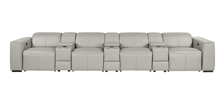 1224 - 7-Piece Modular Power Reclining Sofa In With 4 Power Recliners &amp; Power Headrests