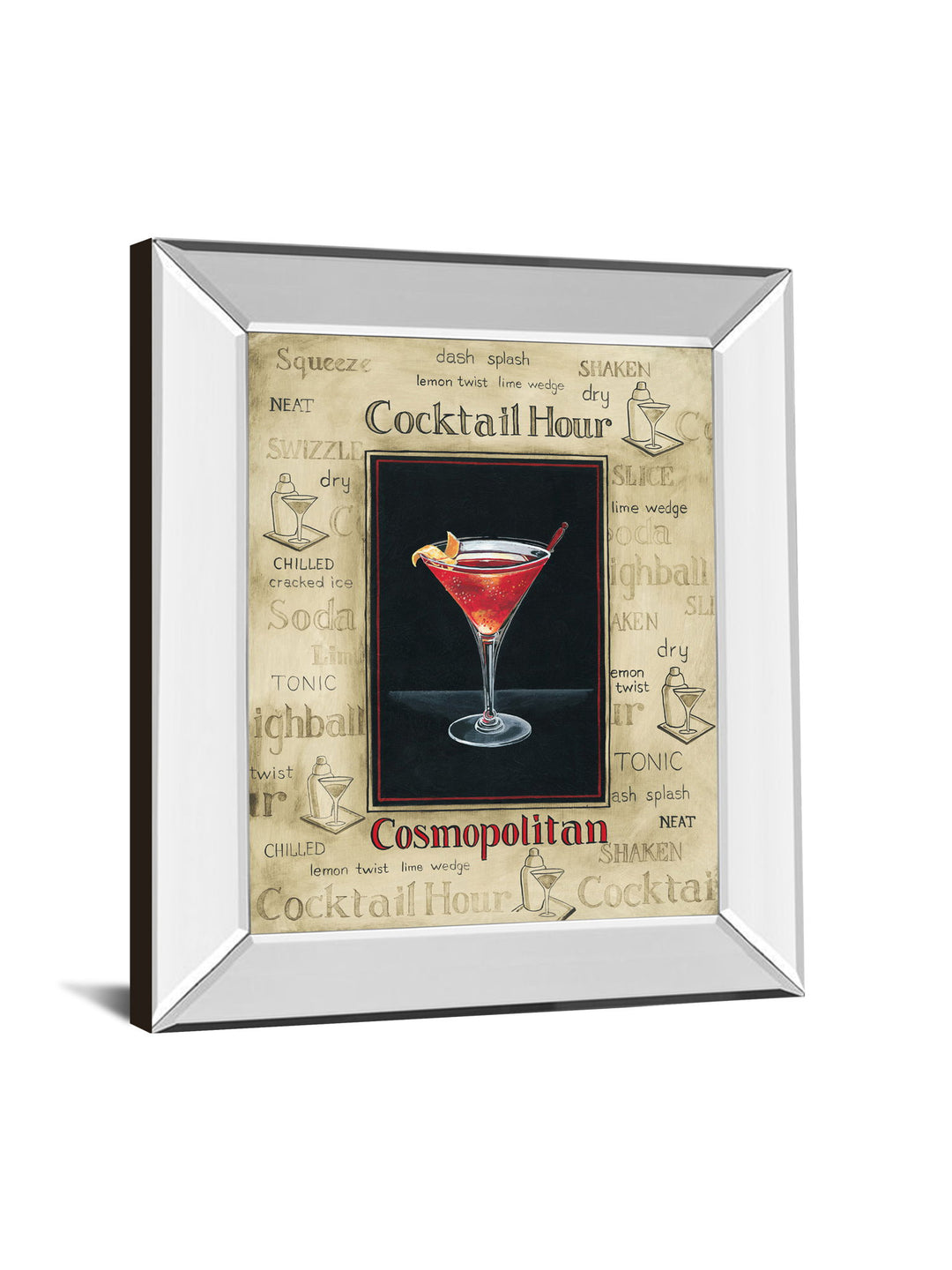 Cosmopolitan By Gregory Gorham - Mirror Framed Print Wall Art - Beige