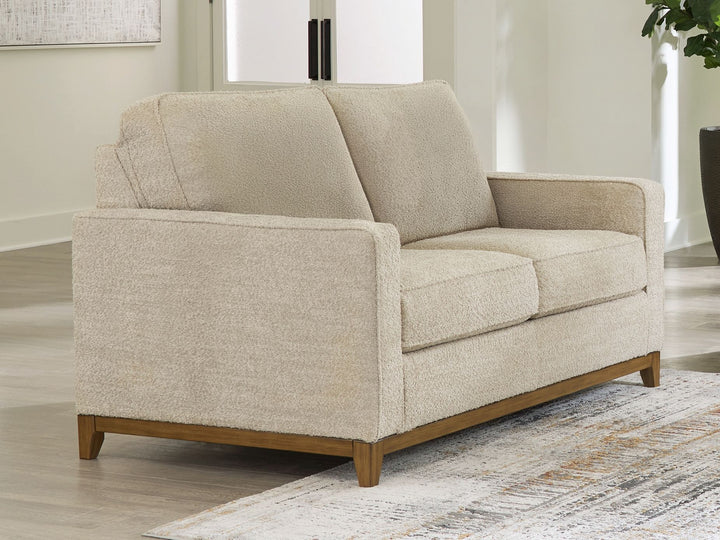Arendale - Desert - Loveseat With Dark Cushions