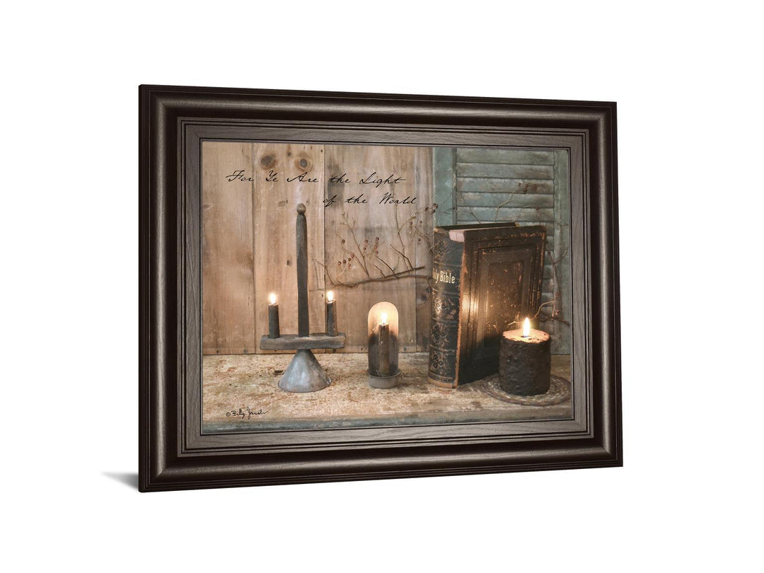 For Ye Are The Light By Billy Jacobs - Framed Print Wall Art - Black