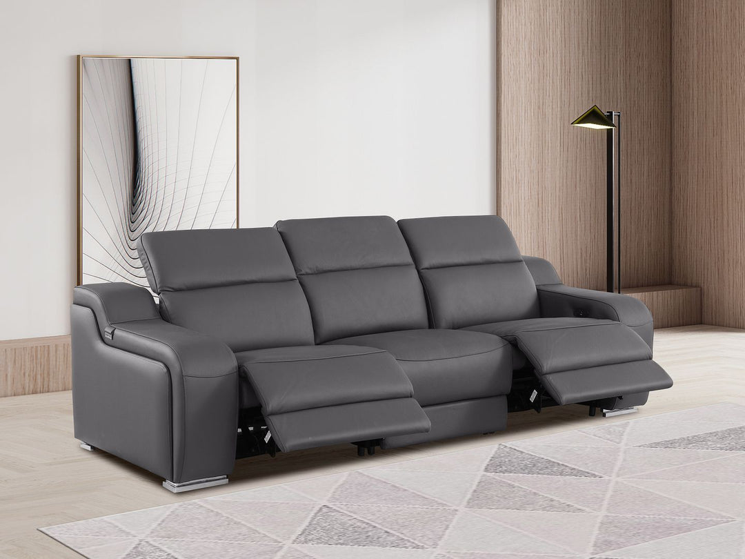 1116 - 3-Piece Modular Power Reclining Sofa In With 2 Power Recliners &amp; Power Headrests