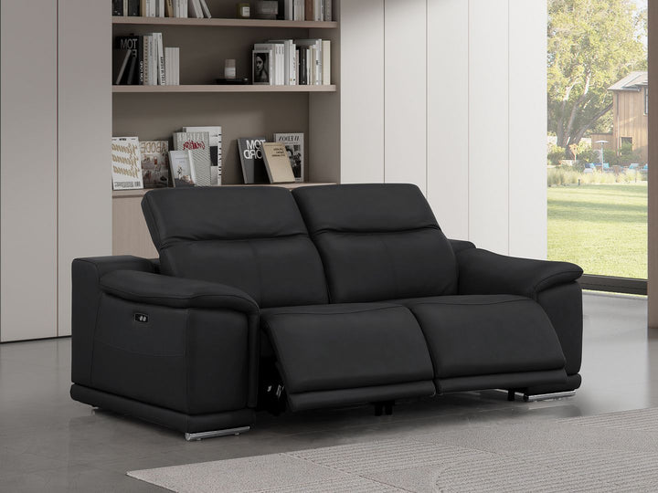 2679 - Genuine Leather Loveseat With Dual Power Recliners