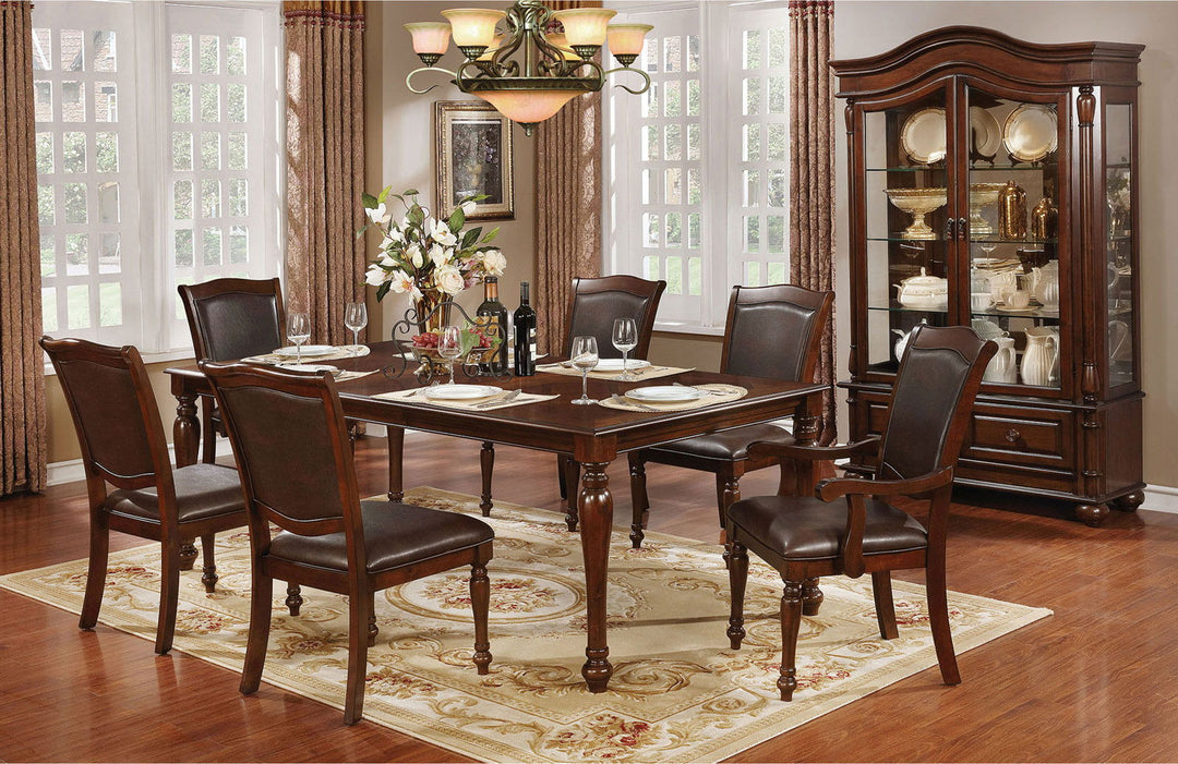 Sylvana - Dining Table - Brown Cherry / Espresso