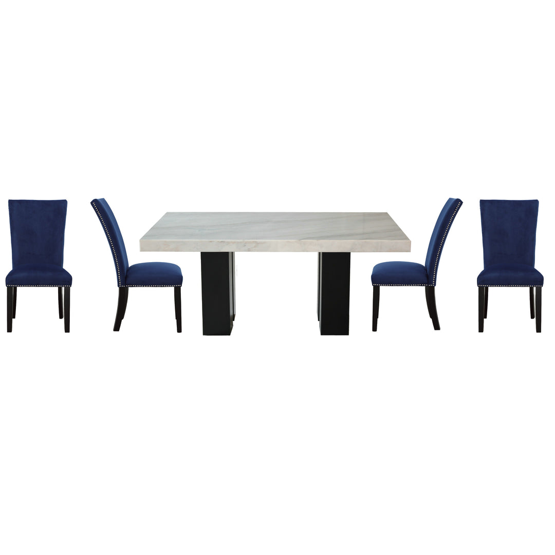 Camila - Rectangular Dining Set - White Top