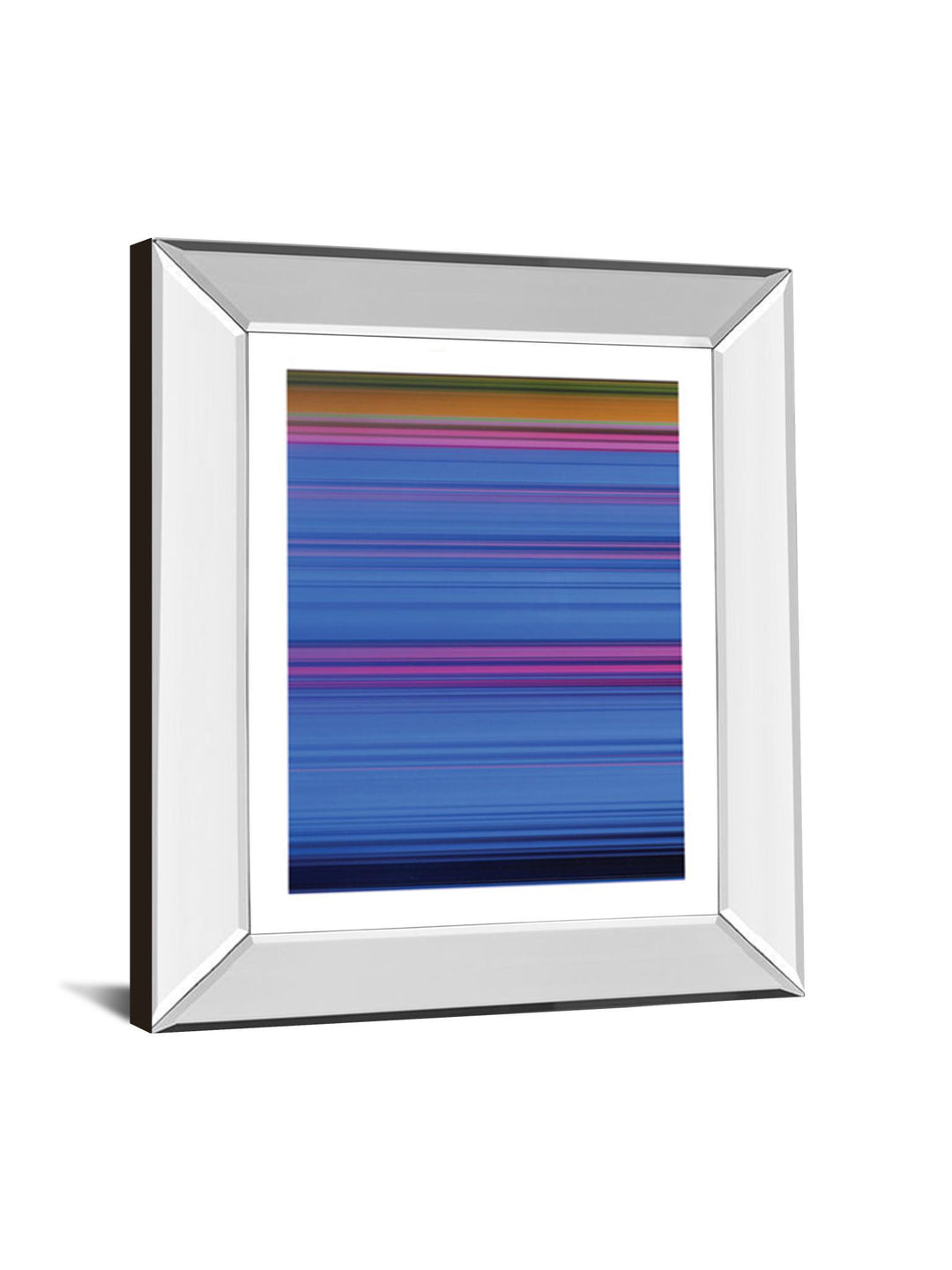 Abstract Blues By Mark Baker - Mirror Framed Print Wall Art - Blue