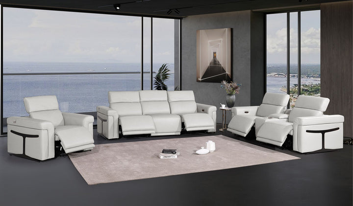 1126 - 7-Piece Modular Power Reclining Sofa, Loveseat &amp; Chair Set In With 5 Power Recliners &amp; Power Headrests