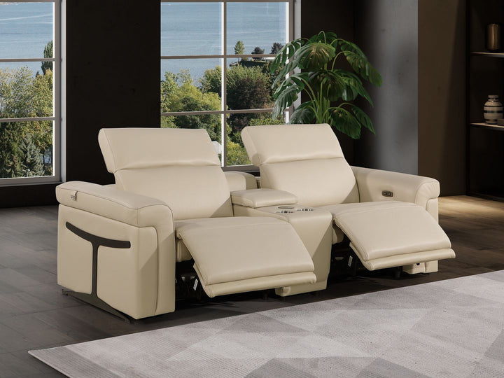 1126 - 3-Piece Modular Power Reclining Loveseat In With 2 Power Recliners &amp; Power Headrests