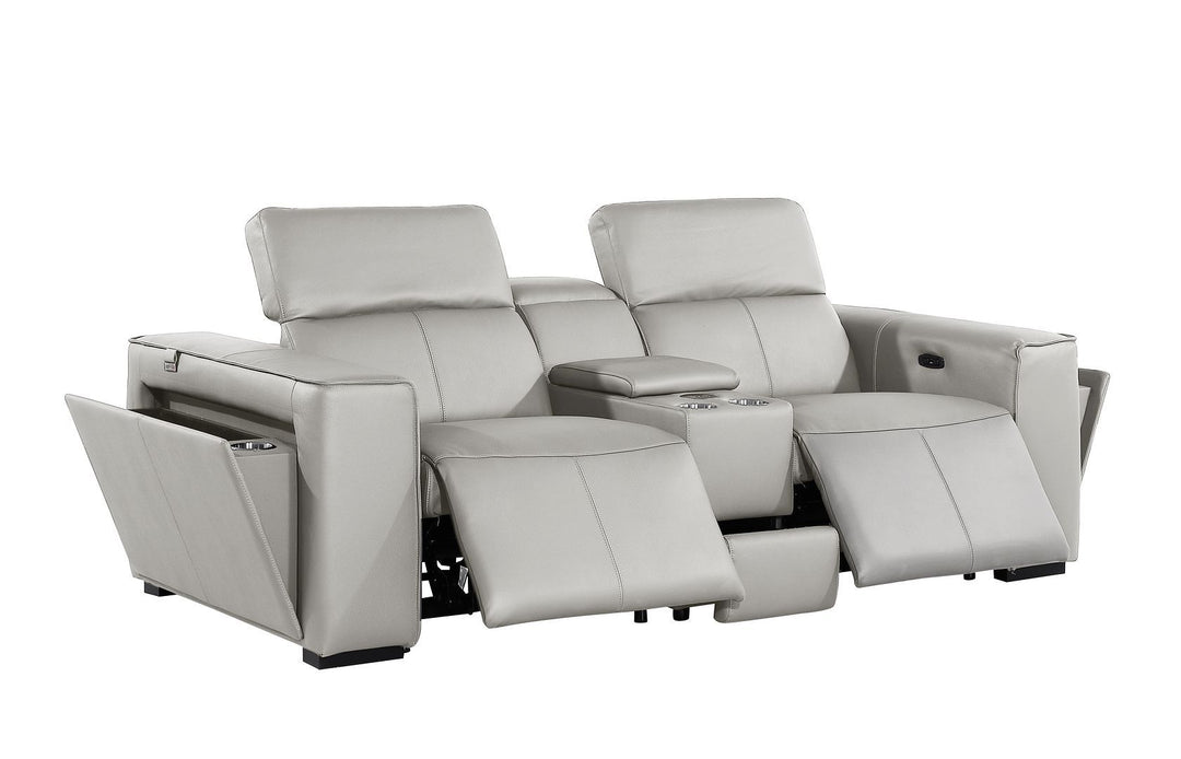 1224 - 6-Piece Modular Power Reclining Sofa, Loveseat &amp; Chair Set In With 5 Power Recliners &amp; Power Headrests