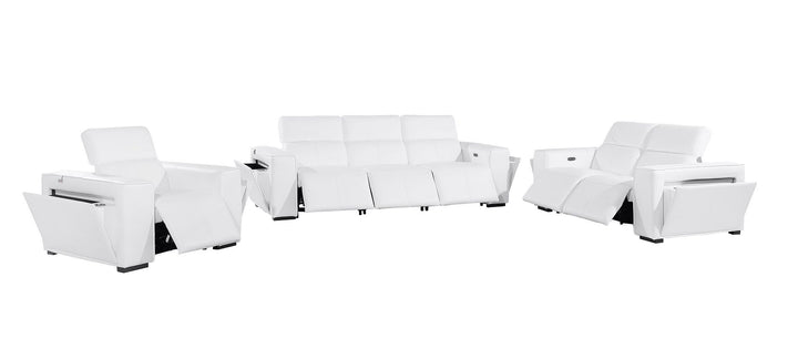1224 - 6-Piece Modular Power Reclining Sofa, Loveseat &amp; Chair Set In With 6 Power Recliners &amp; Power Headrests