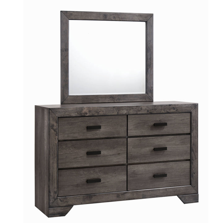 Nathan - Dresser & Mirror Set - Gray Oak