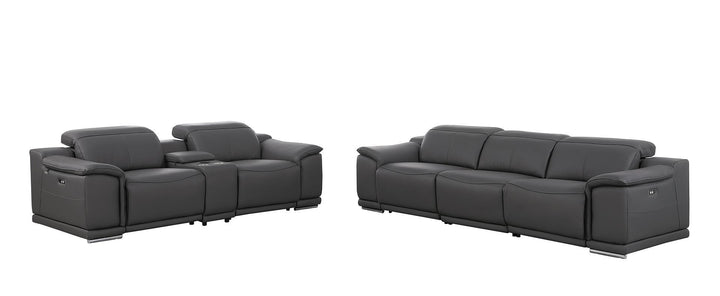 9762 - 6-Piece Modular Power Reclining Sofa And Console Loveseat Set With 5 Power Recliners In