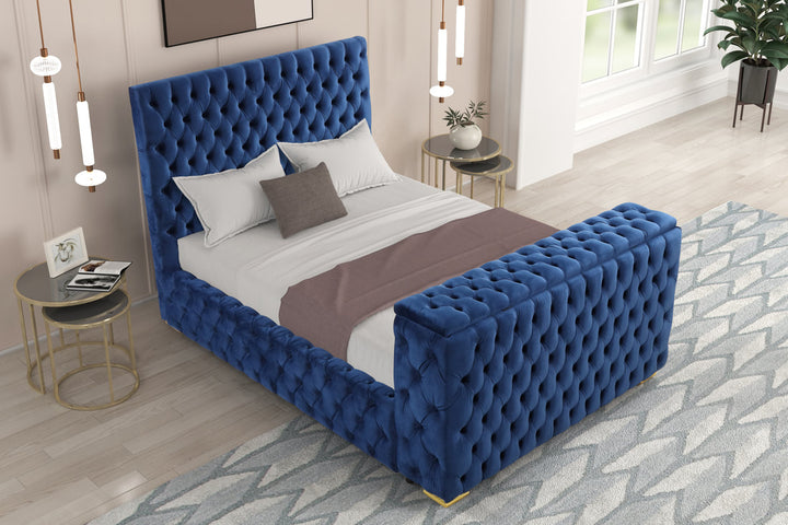 Future Blue Platform Bed