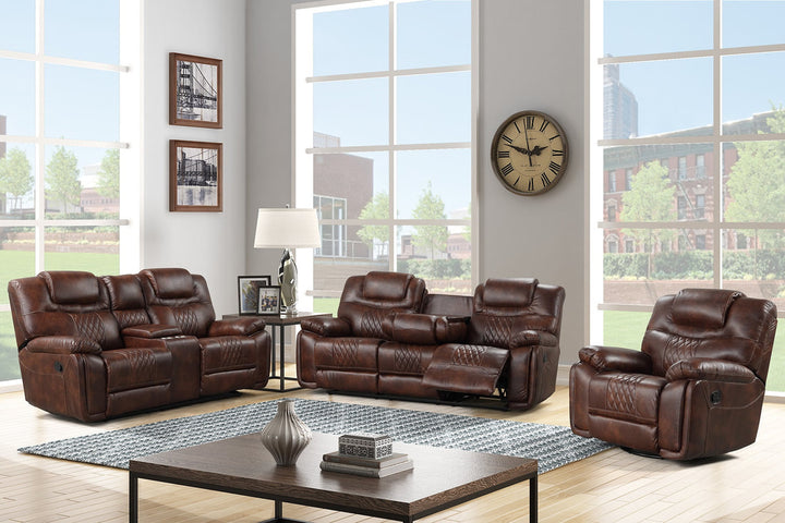 Galveston Brown - 3PC OVERSIZED Reclining Set