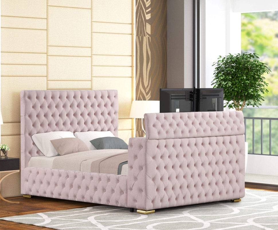 Future Pink Platform Bed