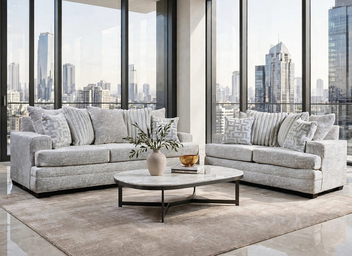 2675-05 Oyster Sofa &amp; Loveseat Set