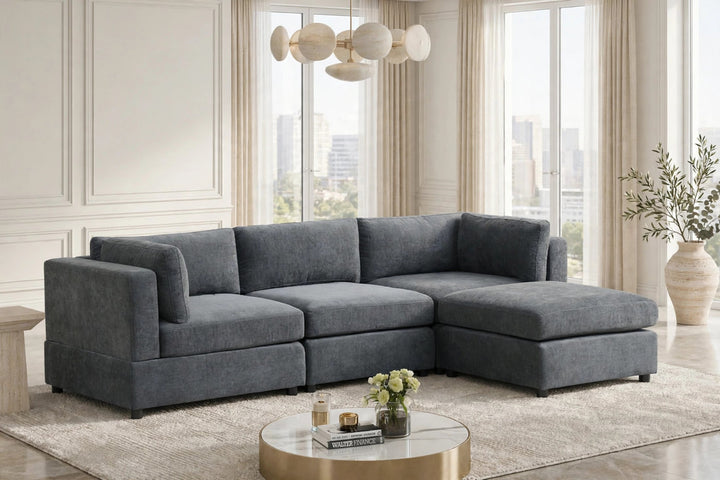 Milan Charcoal Modular Sectional