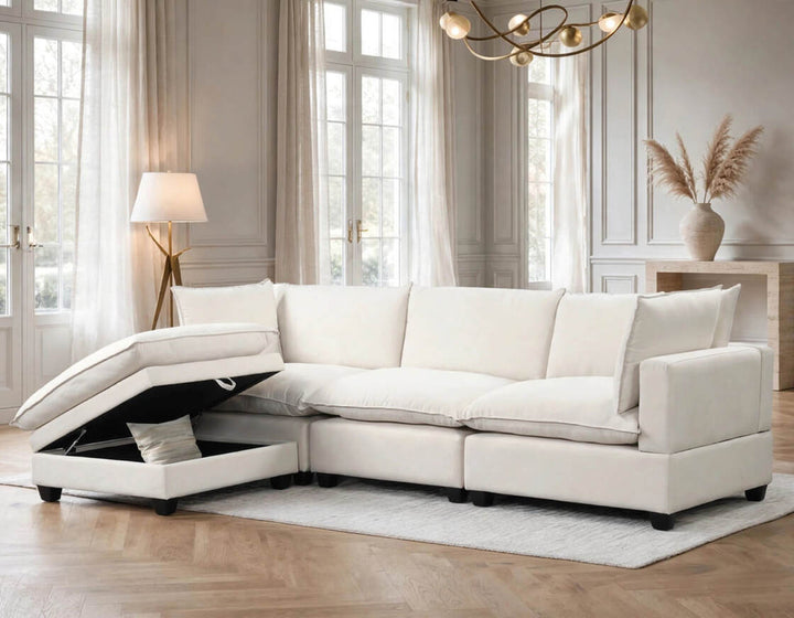Cloud2 Sand Linen Modular Sectional