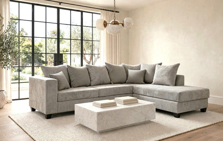 110 - Hudson Gray Sectional ON SALE