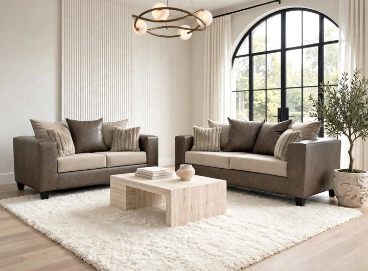 110 LATTE - Sofa &amp; Loveseat Set
