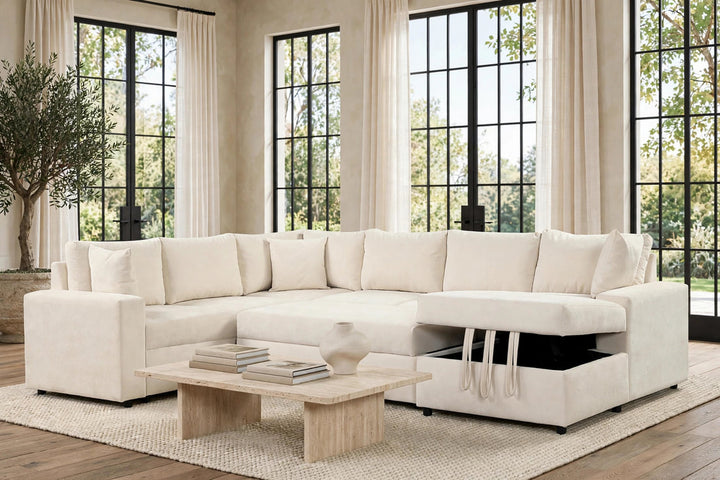 Forever2Sand Sectional With Pull-Out Bed
