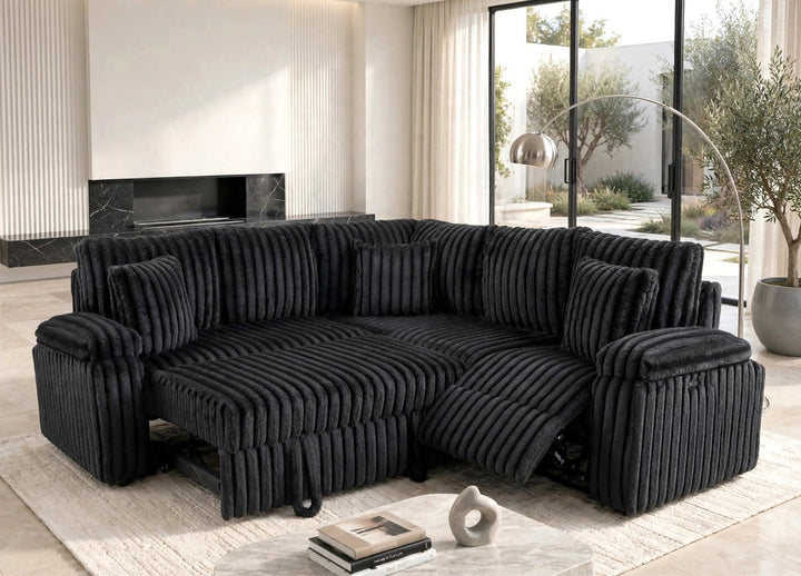 AMIRI Black Power Sectional With Pull-Out Bed COMING SOON (ETA 10/26)