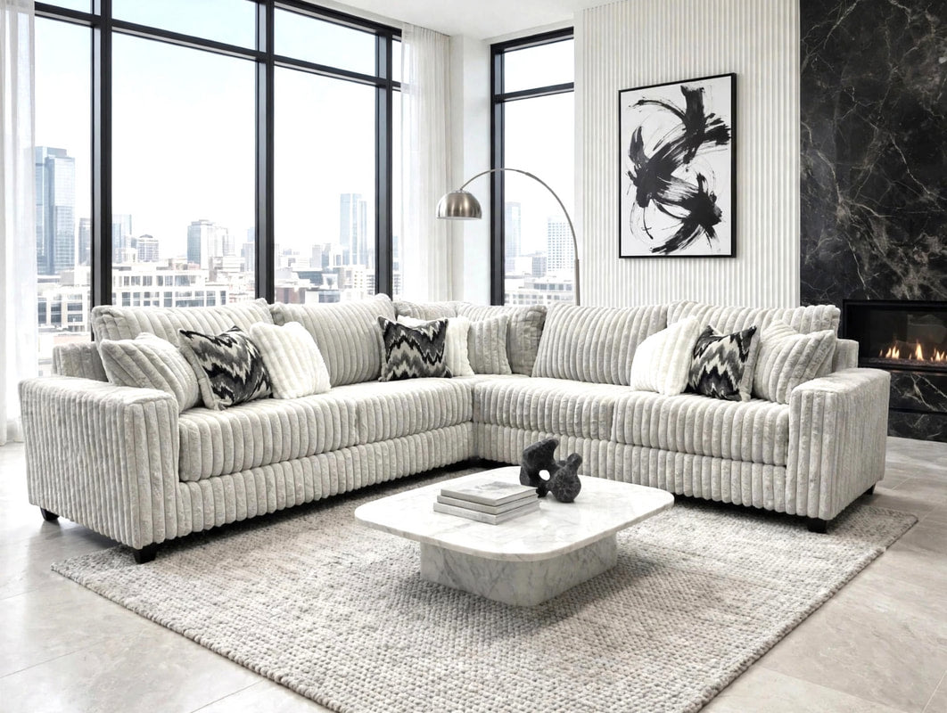 9600 Gray - Oversized Sectional