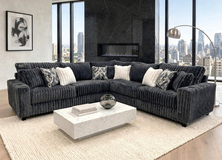 9600 Charcoal - Oversized Sectional