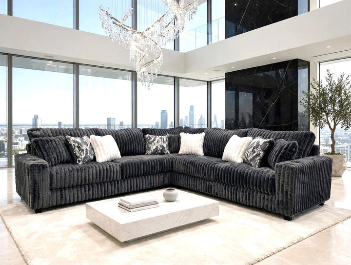 9600 Charcoal - Oversized Sectional