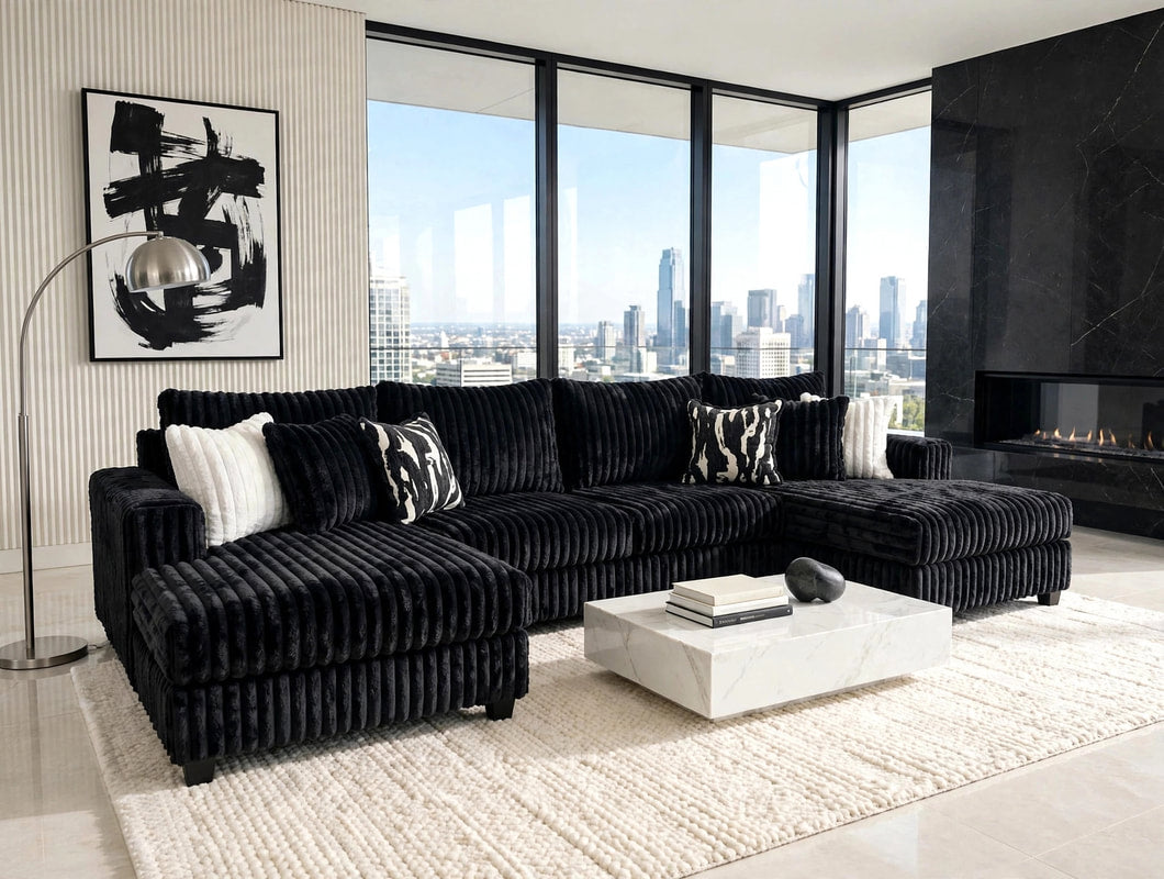 9700 Black - Sectional