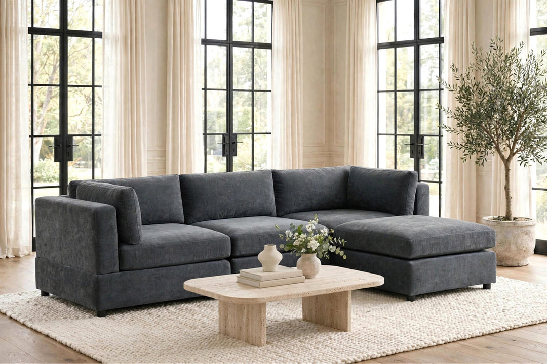 Milan Charcoal Modular Sectional