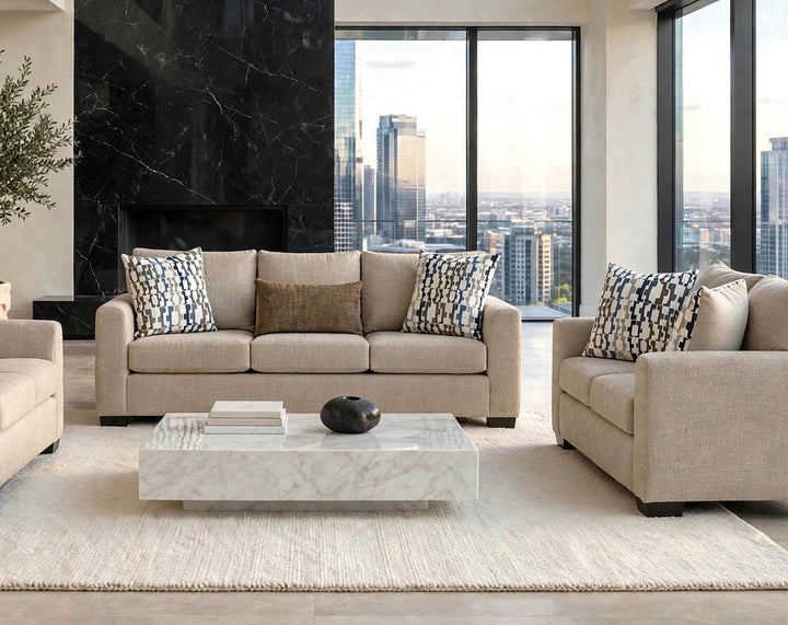 Behold 2275 - Sofa &amp; Loveseat Set (Parchment)