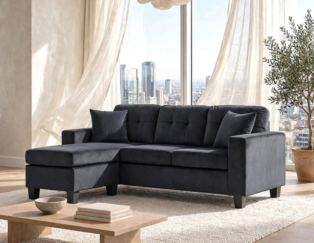 Cris Black - Reversible Sectional