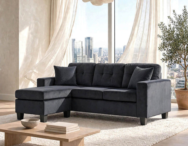 Cris Black - Reversible Sectional