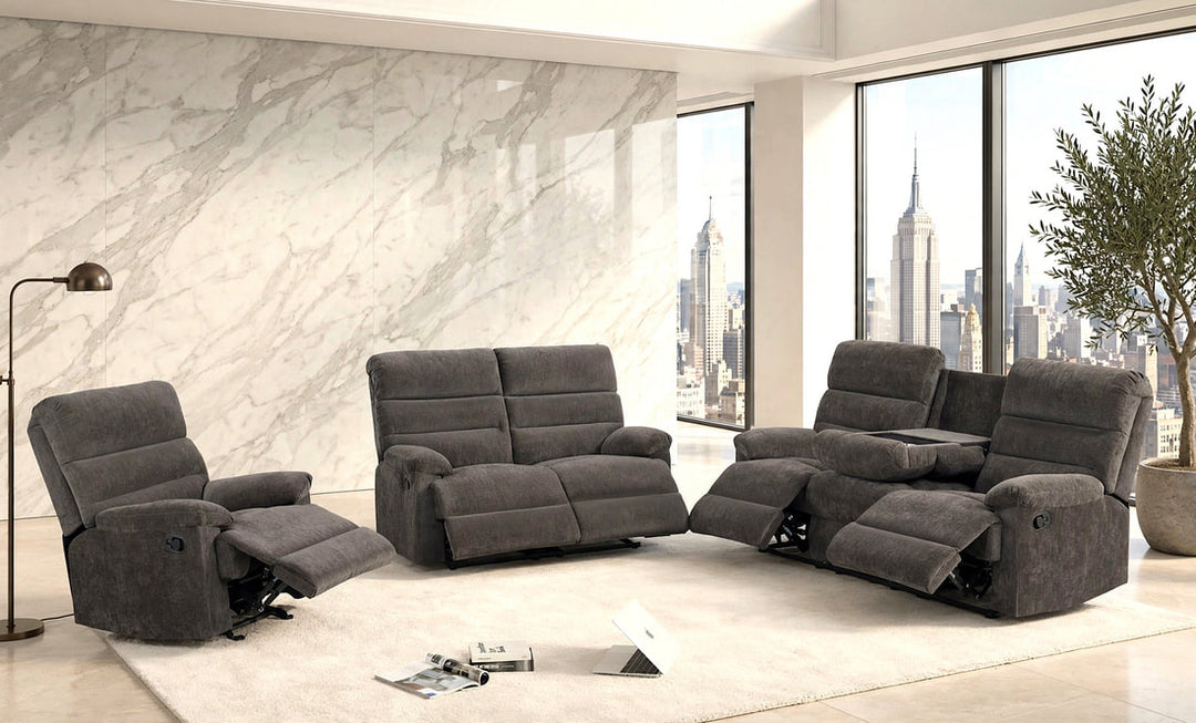 Albert51 - 3PC Reclining Set (Brown)  (ETA: 10/21)