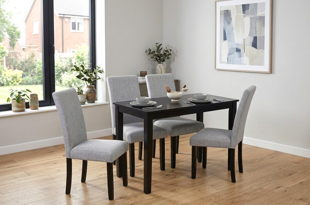 D700 Grey - Table + 4 Chairs  (ETA 6/10)