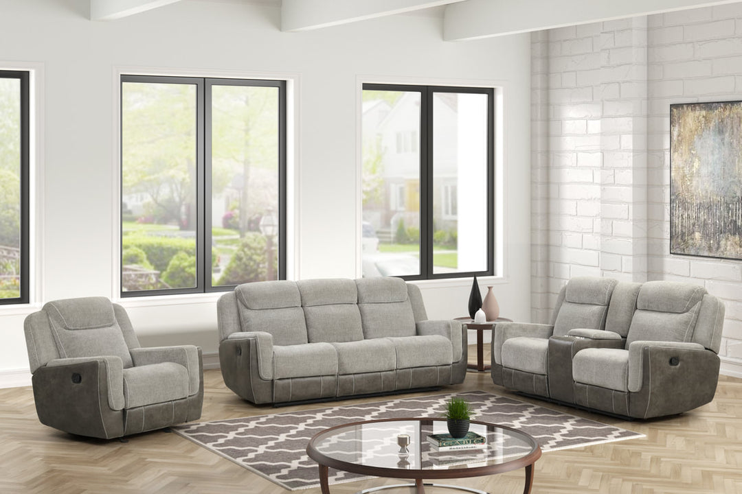 LISA - Gray 3pc Reclining Set