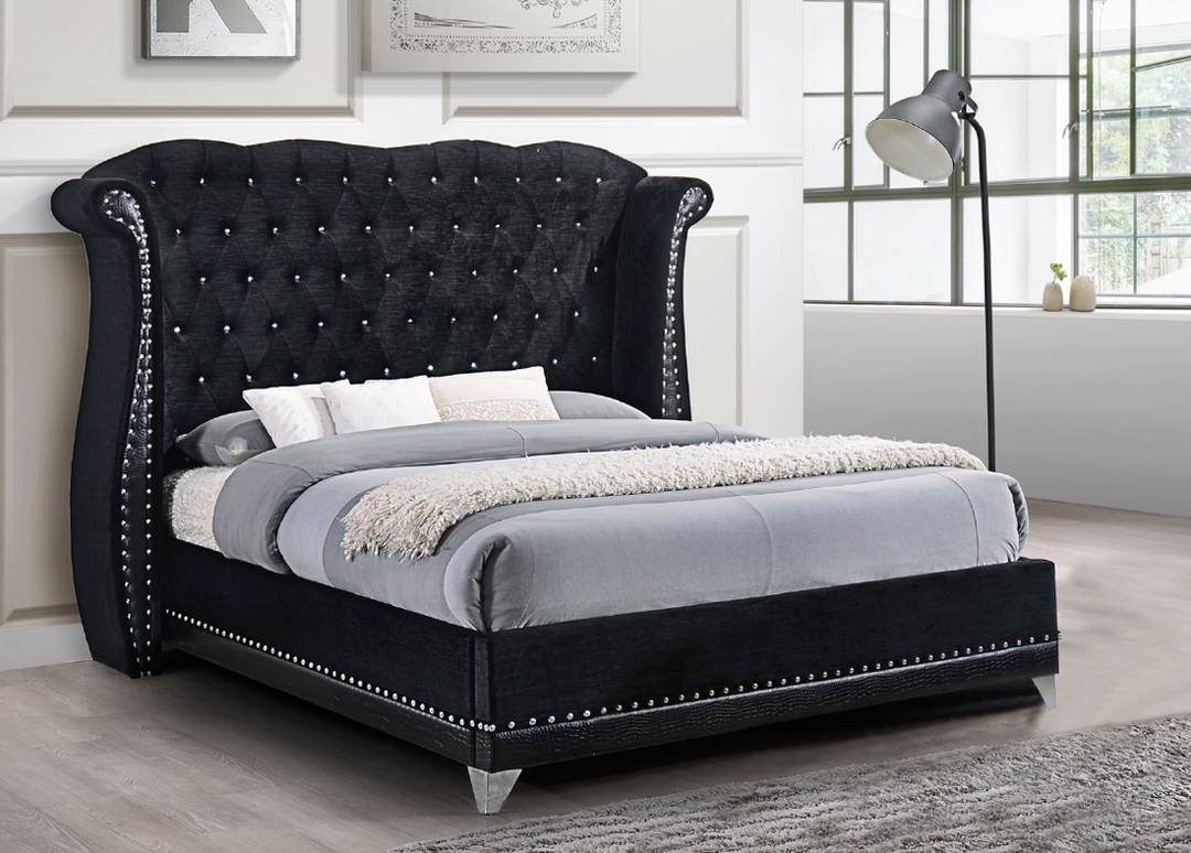 Luxor Black Platform Bed