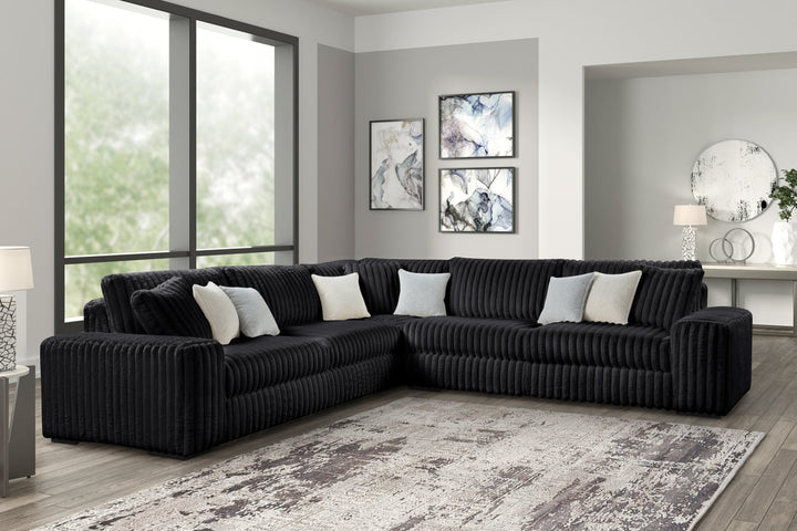 Marshmallow OVERSIZED Sectional Black