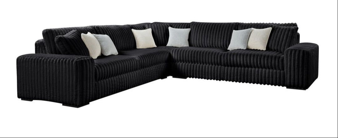 Marshmallow OVERSIZED Sectional Black