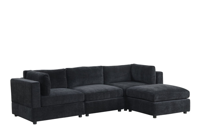 Milan Black Modular Sectional