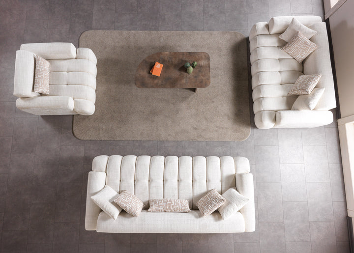 Yulia Ivory Boucle Chair