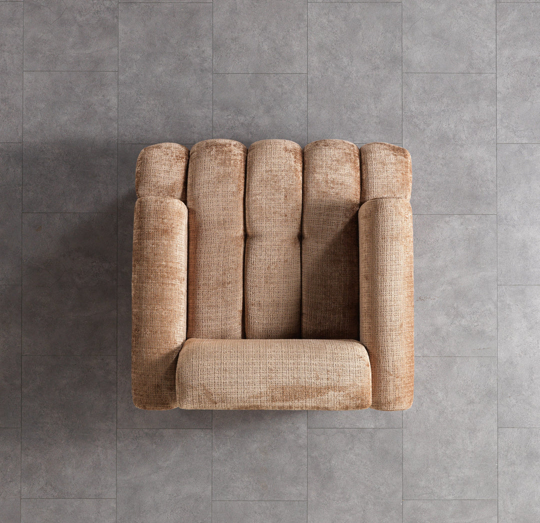 Yulia Coffee Boucle Chair