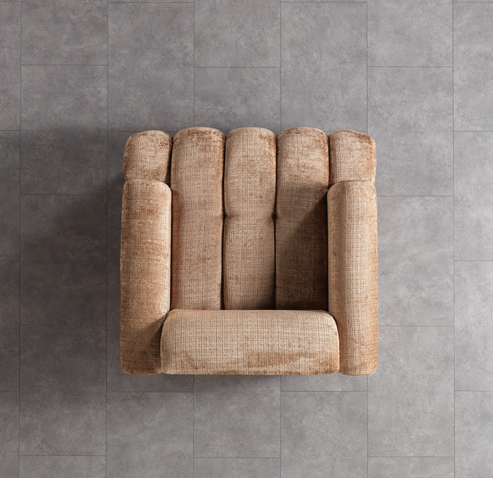 Yulia Coffee Boucle Chair