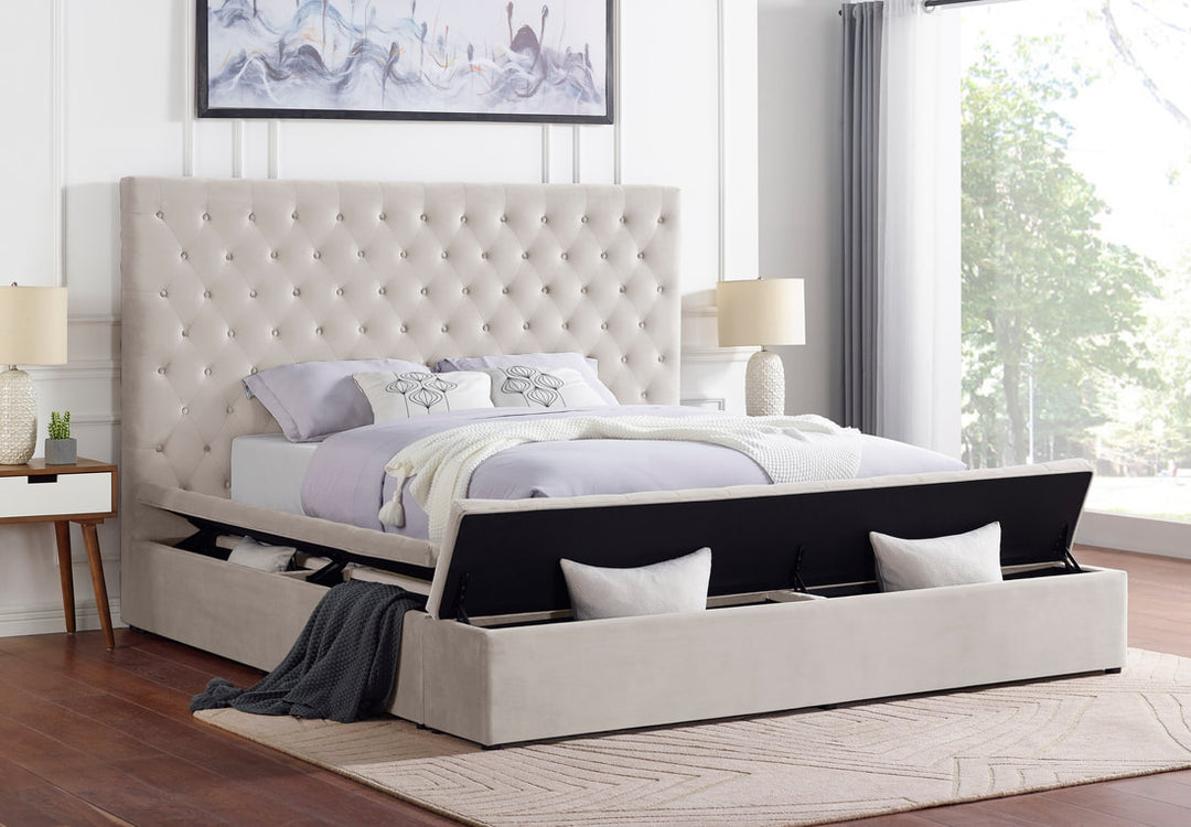 Paris Beige Platform Bed